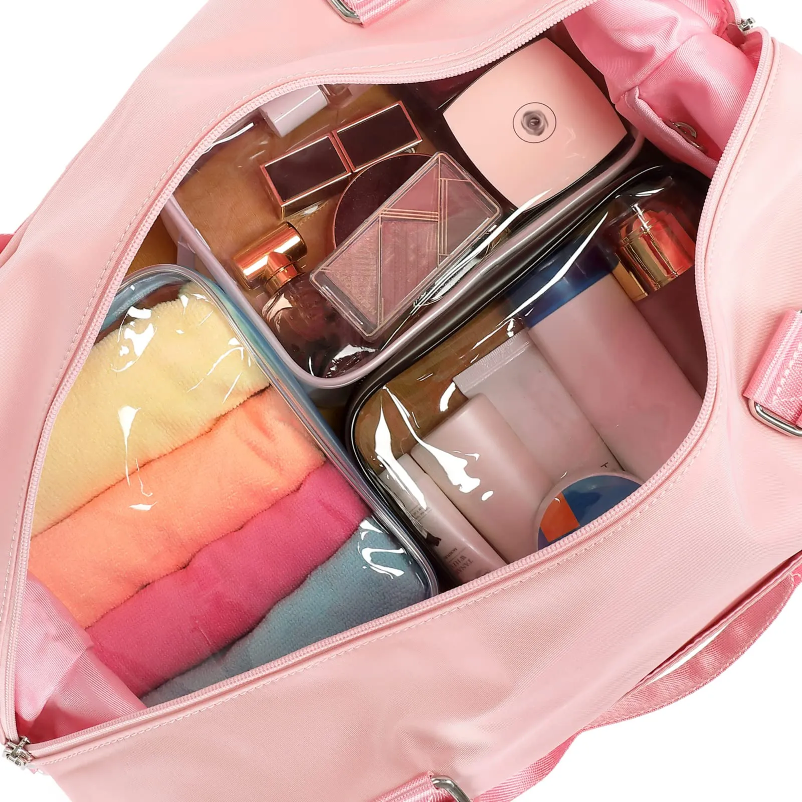 PACKISM Clear Toiletry Bag - 3 Pack TSA Approved Toiletry Bag Quart Size Bag, Travel Makeup Cosmetic Bag for Women, Carry on Airport Airline Compliant Bag, Black