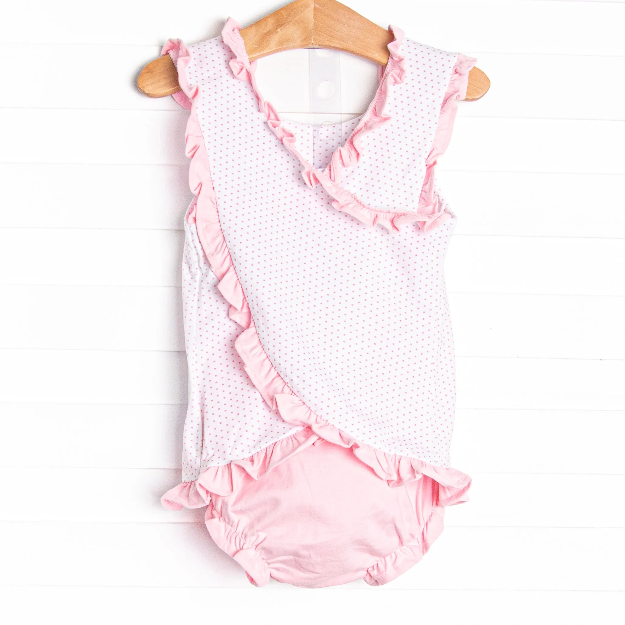 Palm Beach Popsicles Applique Diaper Set, Pink
