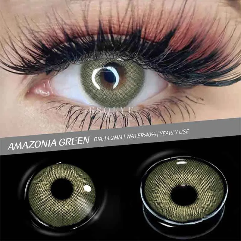 Pattaya Amazonia Green Colored Contact Lenses Yearly