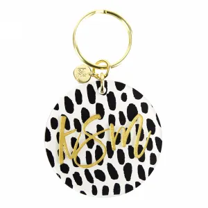 Patterned Script Keychain (WS)