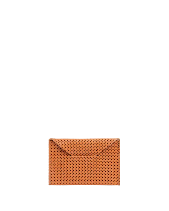 Perforated Card Envelope in Cuoio