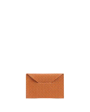 Perforated Card Envelope in Cuoio