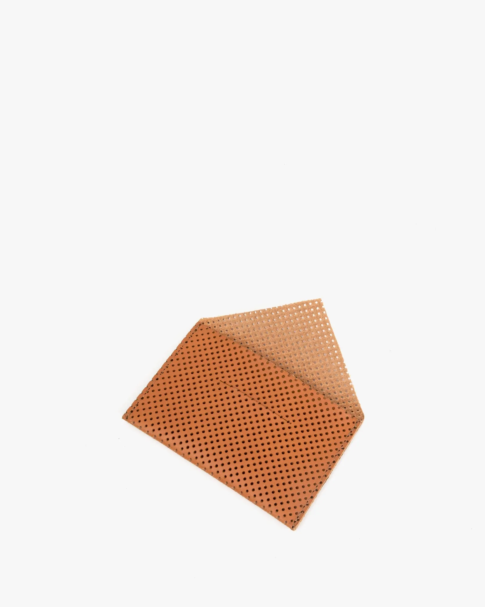 Perforated Card Envelope in Cuoio