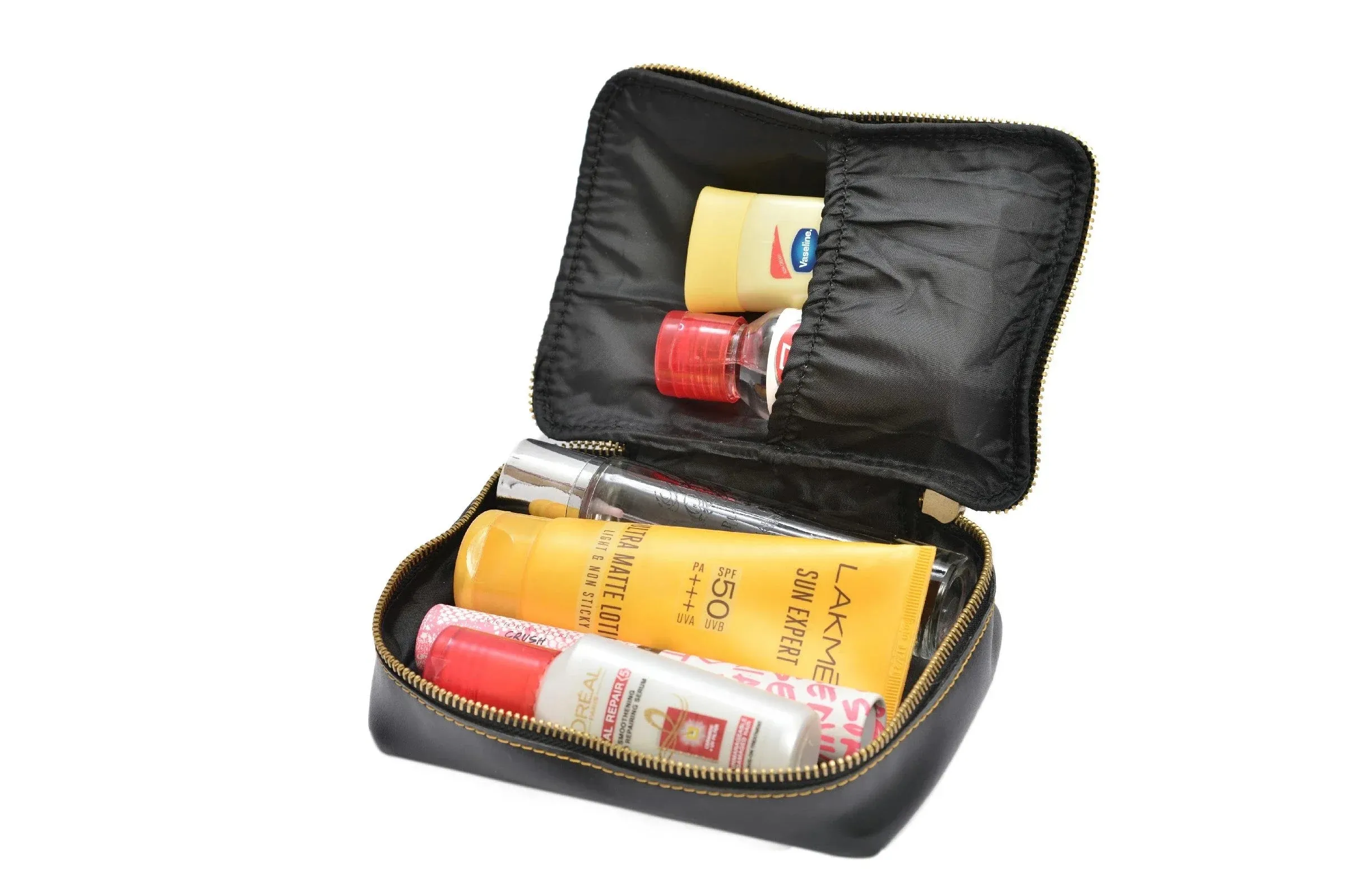 Personalized Mini Makeup Kit- All in one kit - Black