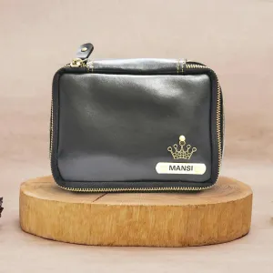 Personalized Mini Makeup Kit- All in one kit - Black