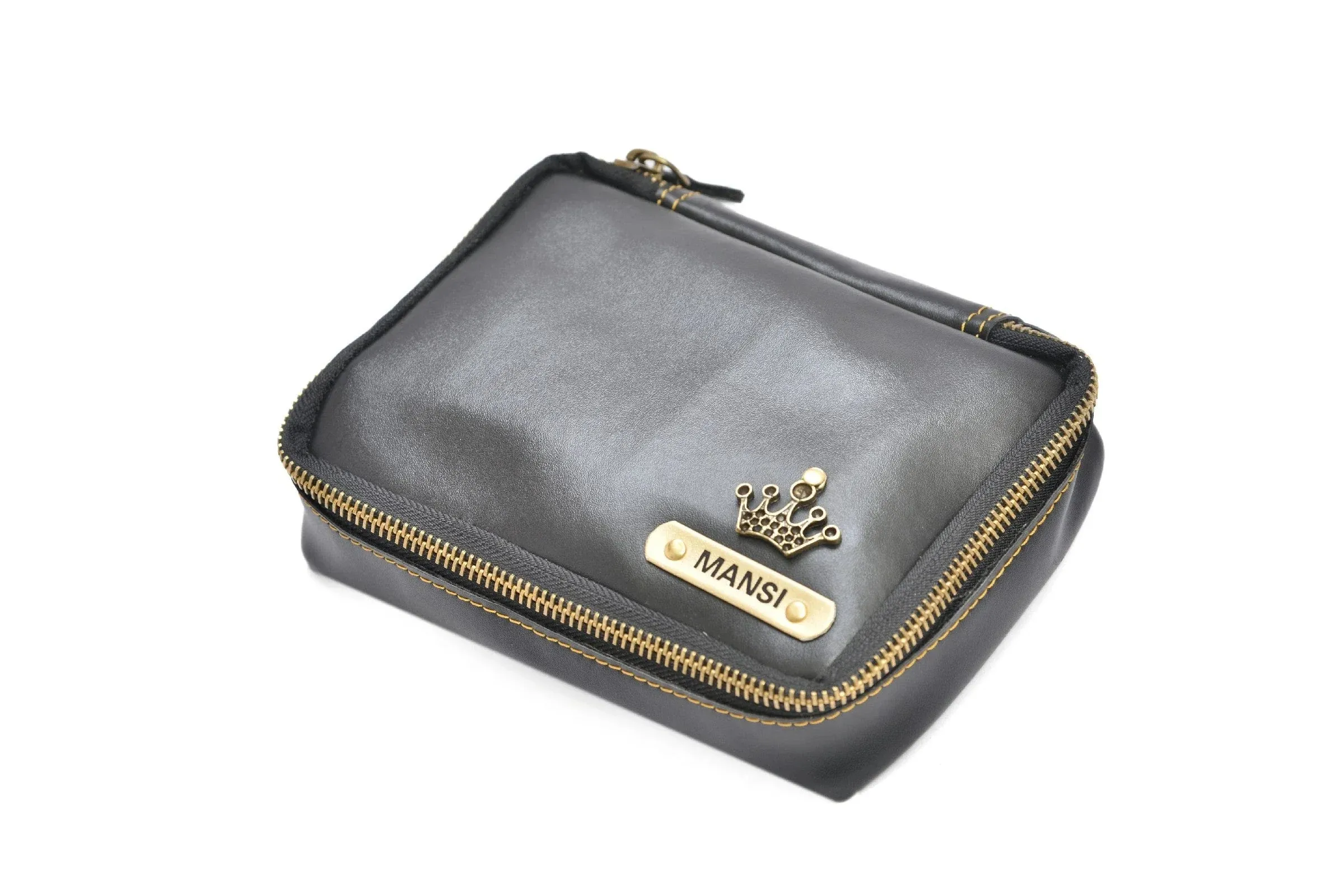 Personalized Mini Makeup Kit- All in one kit - Black