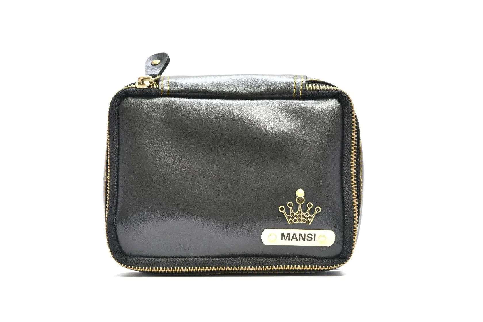 Personalized Mini Makeup Kit- All in one kit - Black