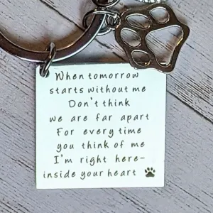 Pet Bereavement Key Chain, Key Holder