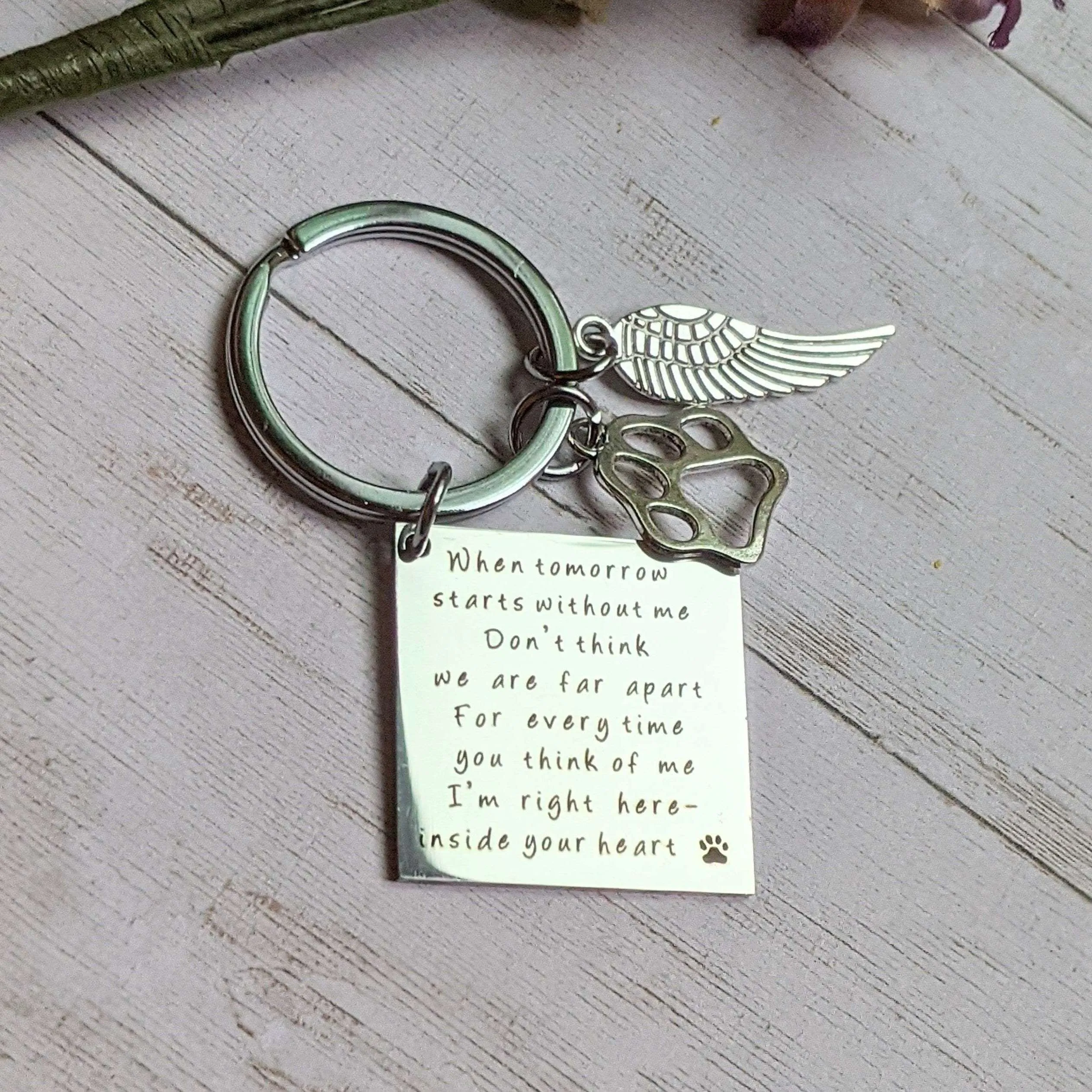 Pet Bereavement Key Chain, Key Holder