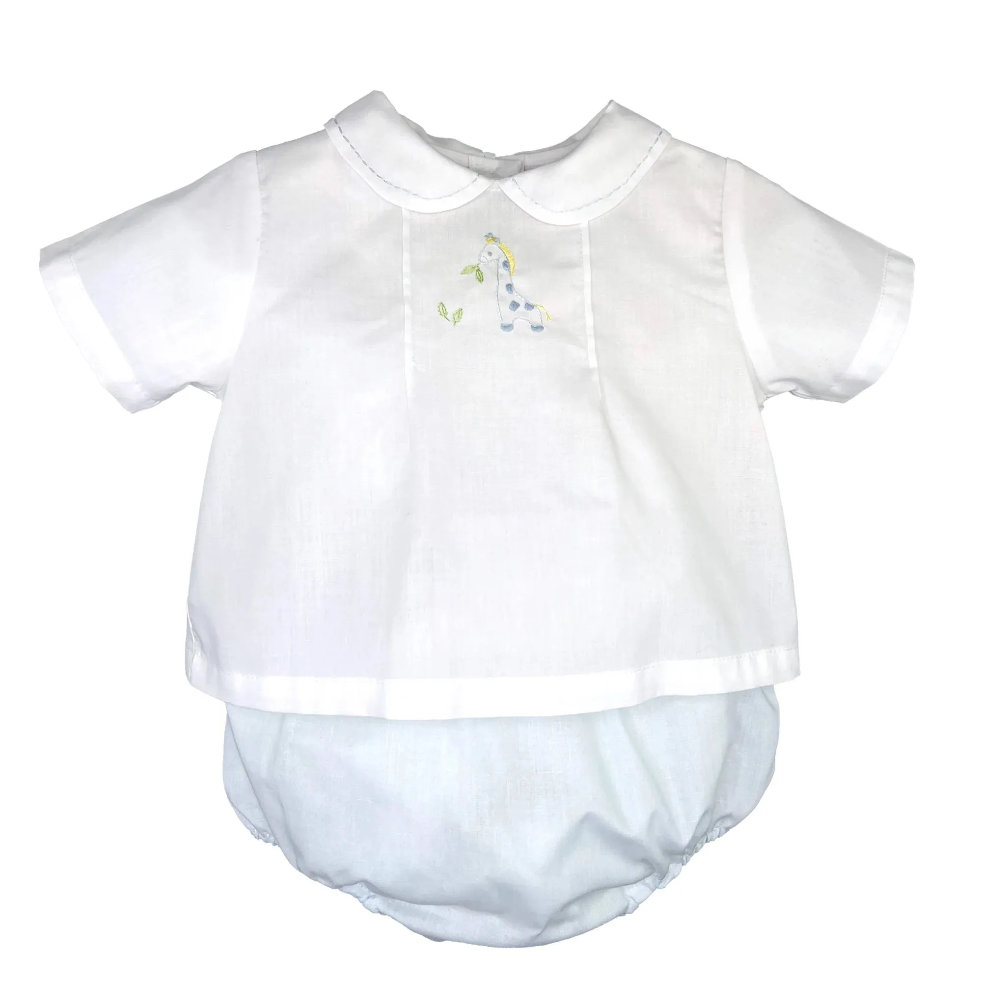 Petit Ami Embroidered Giraffe Diaper Set #5549