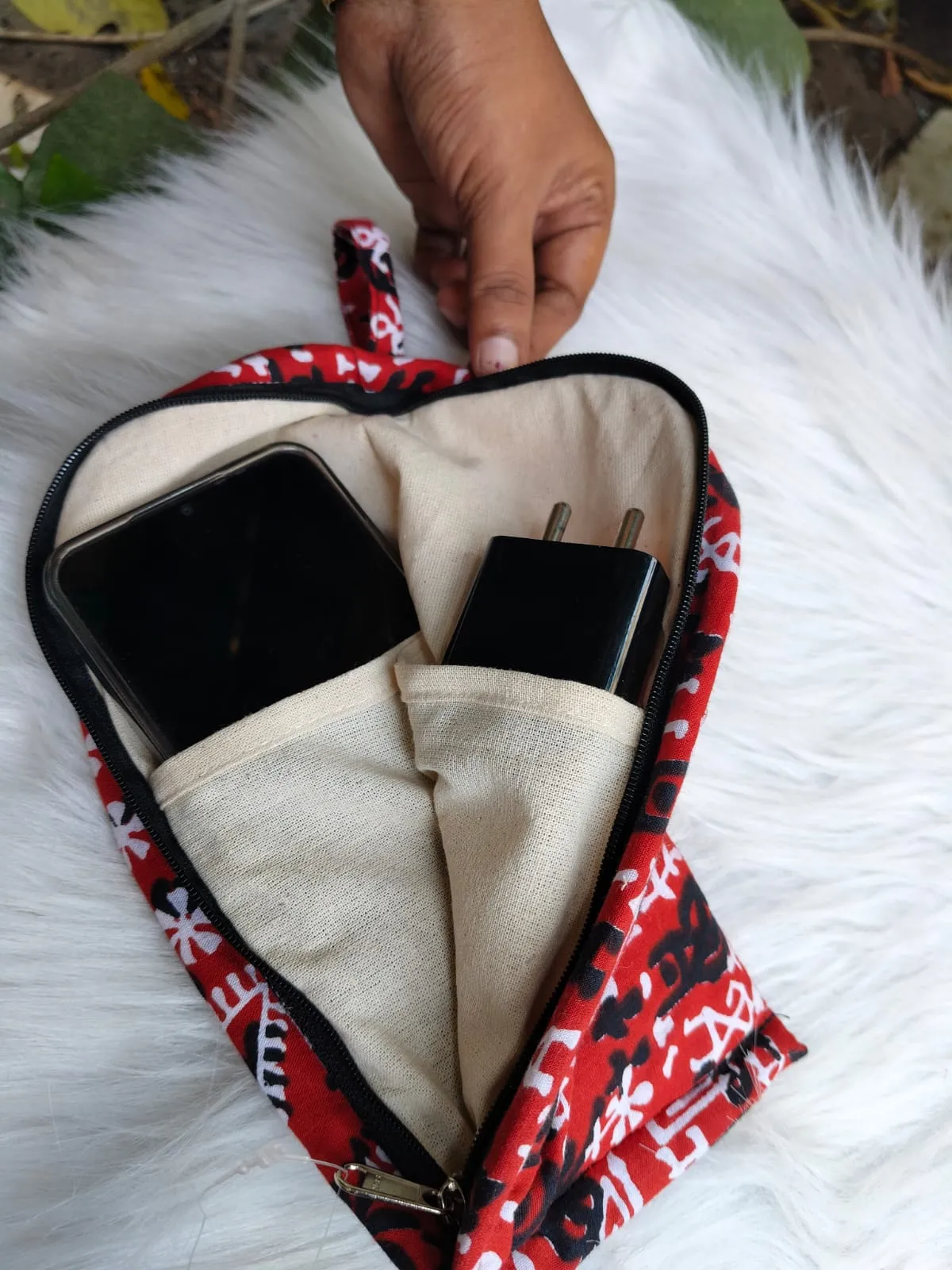 Phone Holder Madras Checks