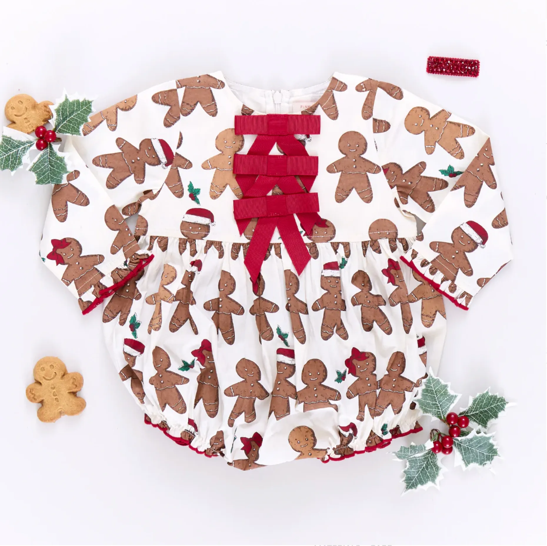 Pink Chicken Baby Girl Gingerbread Cookie Bubble