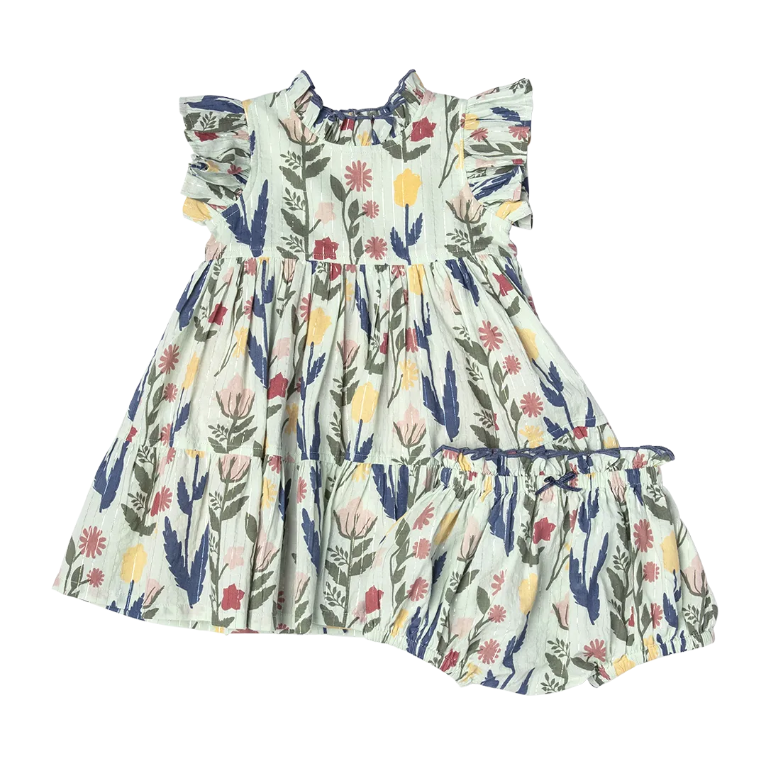 Pink Chicken Baby Girls Jennifer Dress Set - Paper Floral