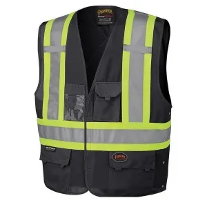 Pioneer 135 Hi-Viz Safety Vest - Black