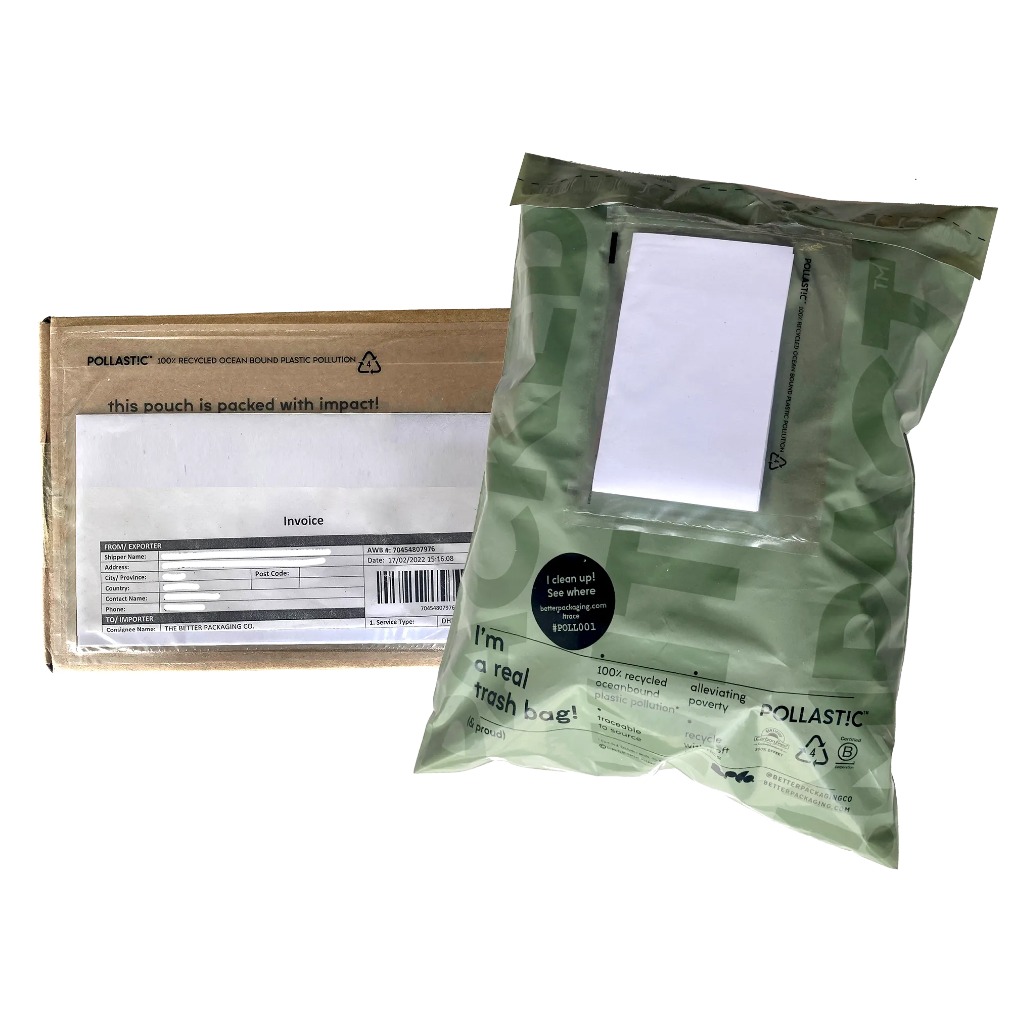 POLLAST!C Shipping Document Pouches