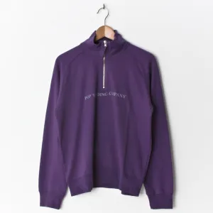 Pop Trading Company SPORTSWEAR COMPANY LIGHTWEIGHT HALFZIP EGGPLANT