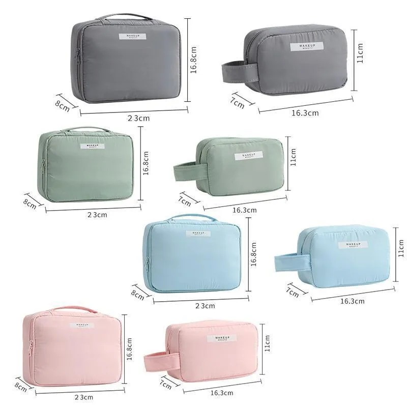 Portable Cosmetic Storage Bag 1PC 4Colours 2Sizesr