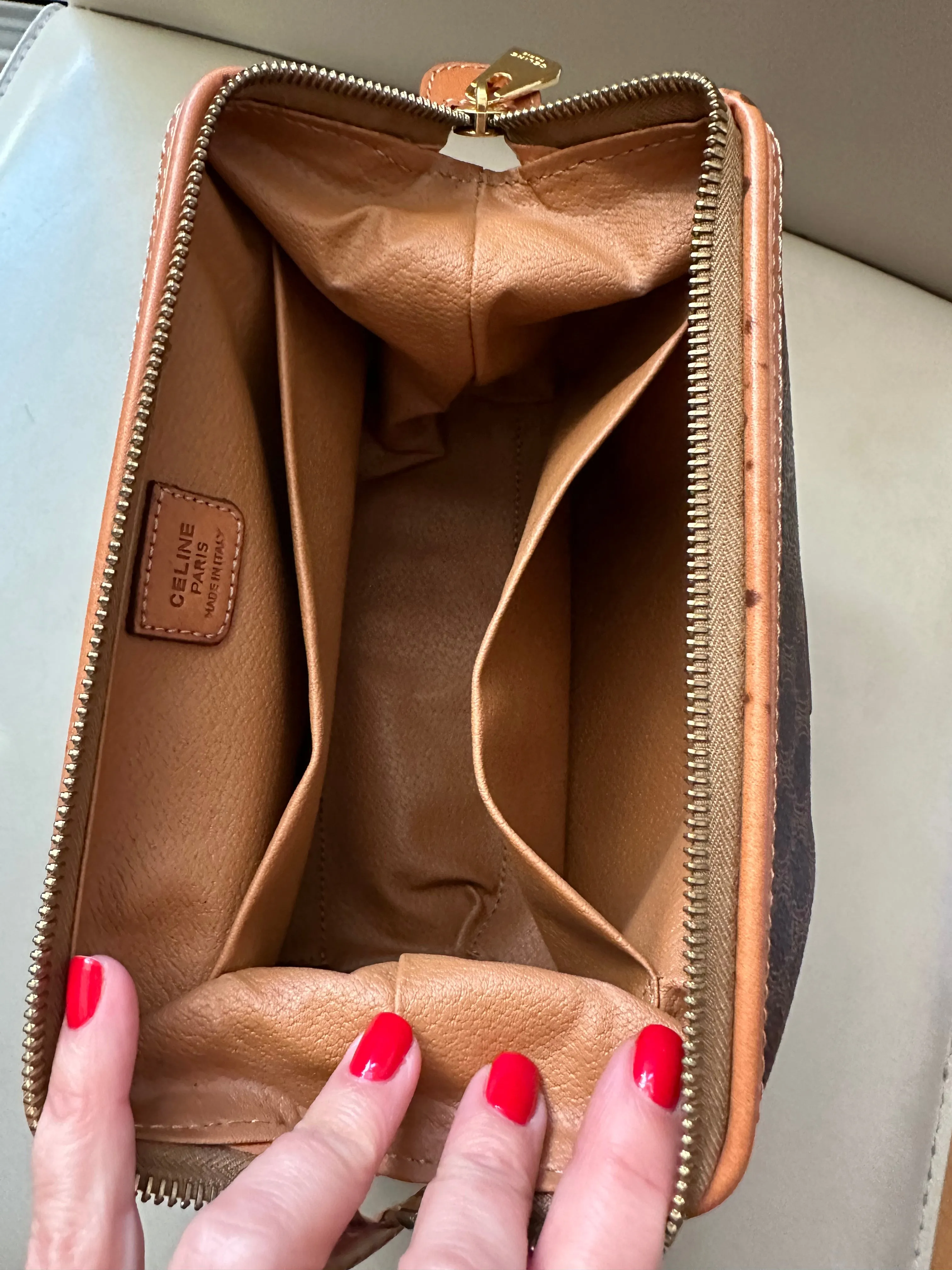 PREOWNED Celine Vintage Cosmetic Case