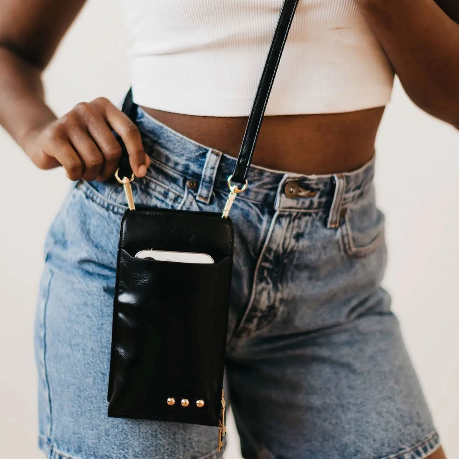 Pretty Simple Double Duty Phone Bag Black