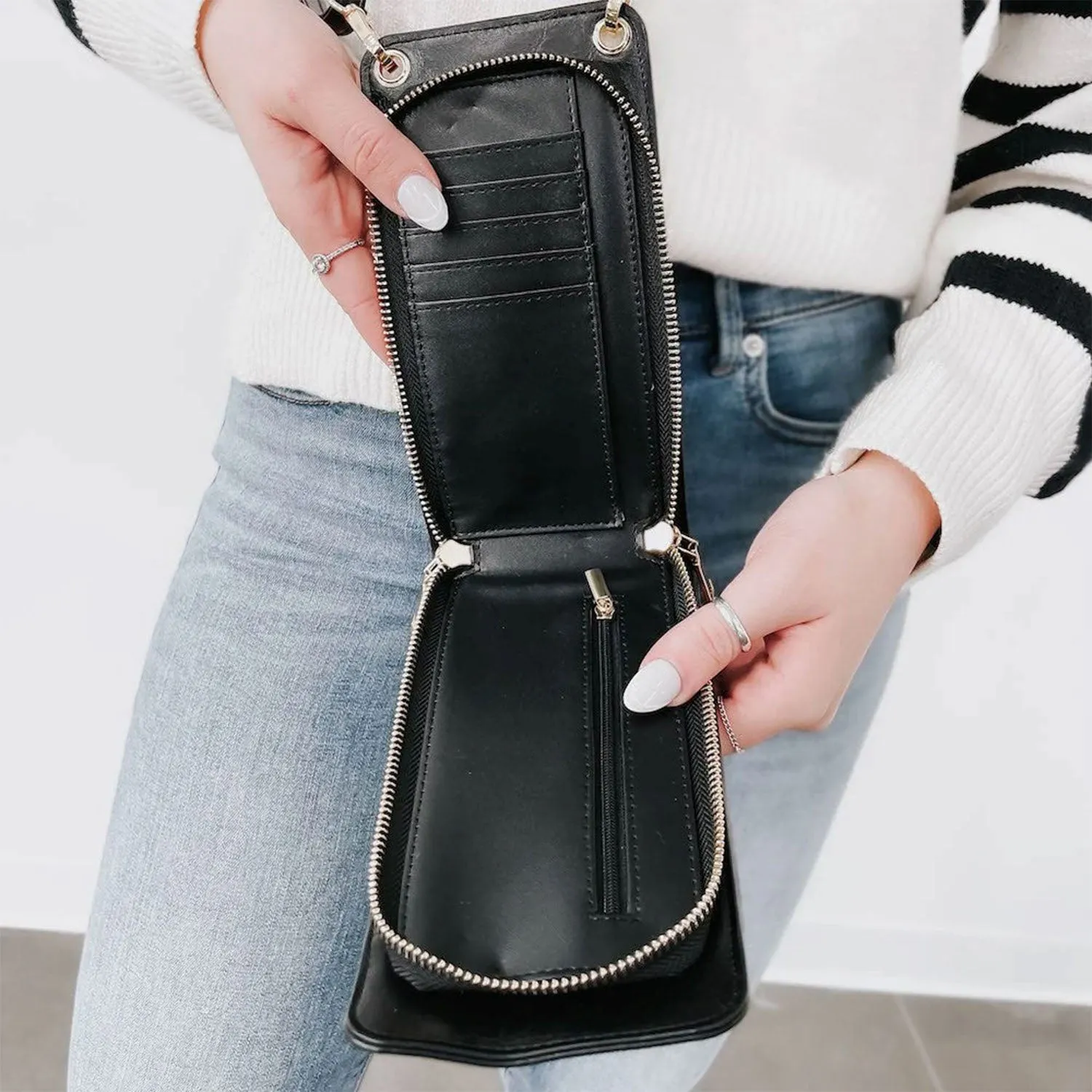 Pretty Simple Double Duty Phone Bag Black