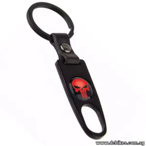 Punisher Black Red Evil Key Chain