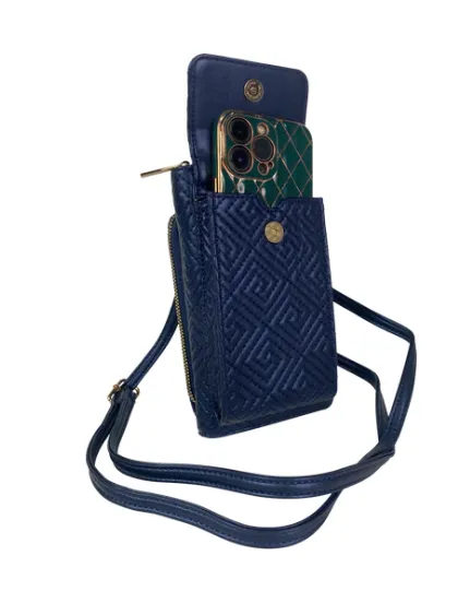 Purse - Mor Phone Crossbody - Greek Navy