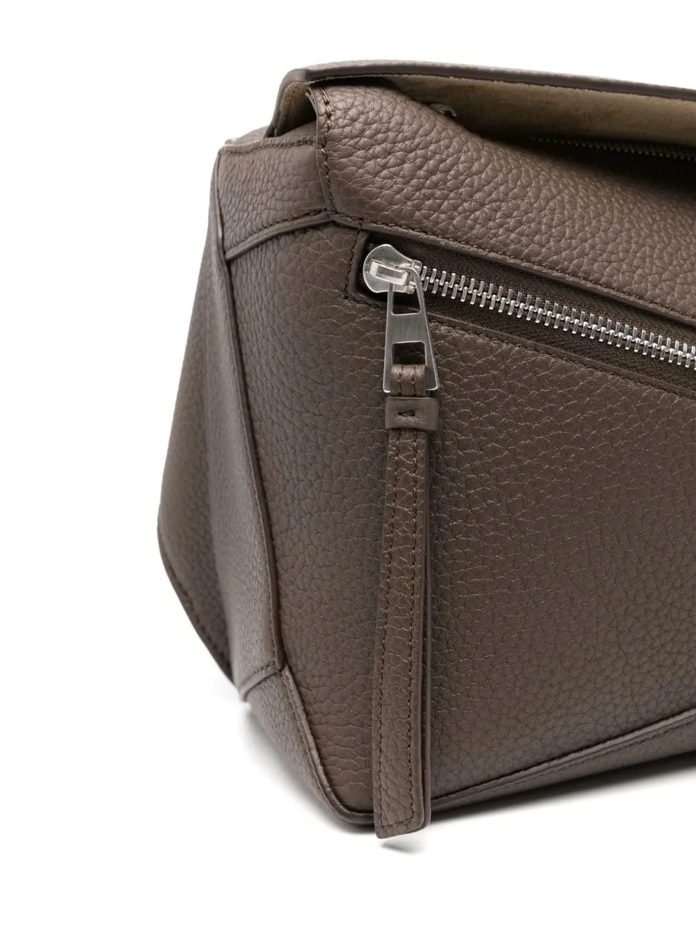 Puzzle edge small leather bumbag