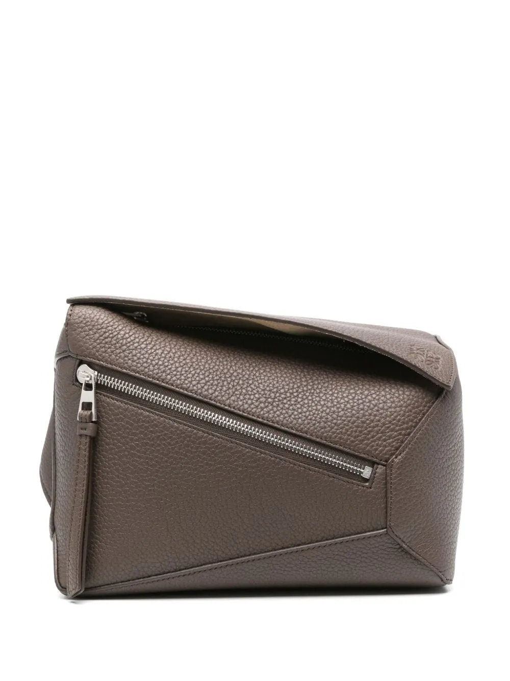 Puzzle edge small leather bumbag