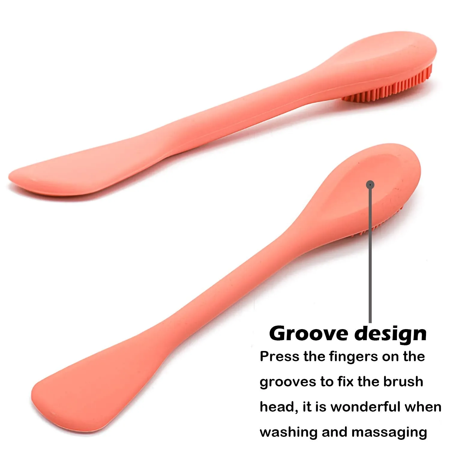 RamPula Silicone Face Mask Brush, Face Scrubber for Gentle Exfoliating & Hairless Moisturizers Applicator Tools for Apply Mud, Clay, Charcoal Mixed Mask, Cream, Lotion