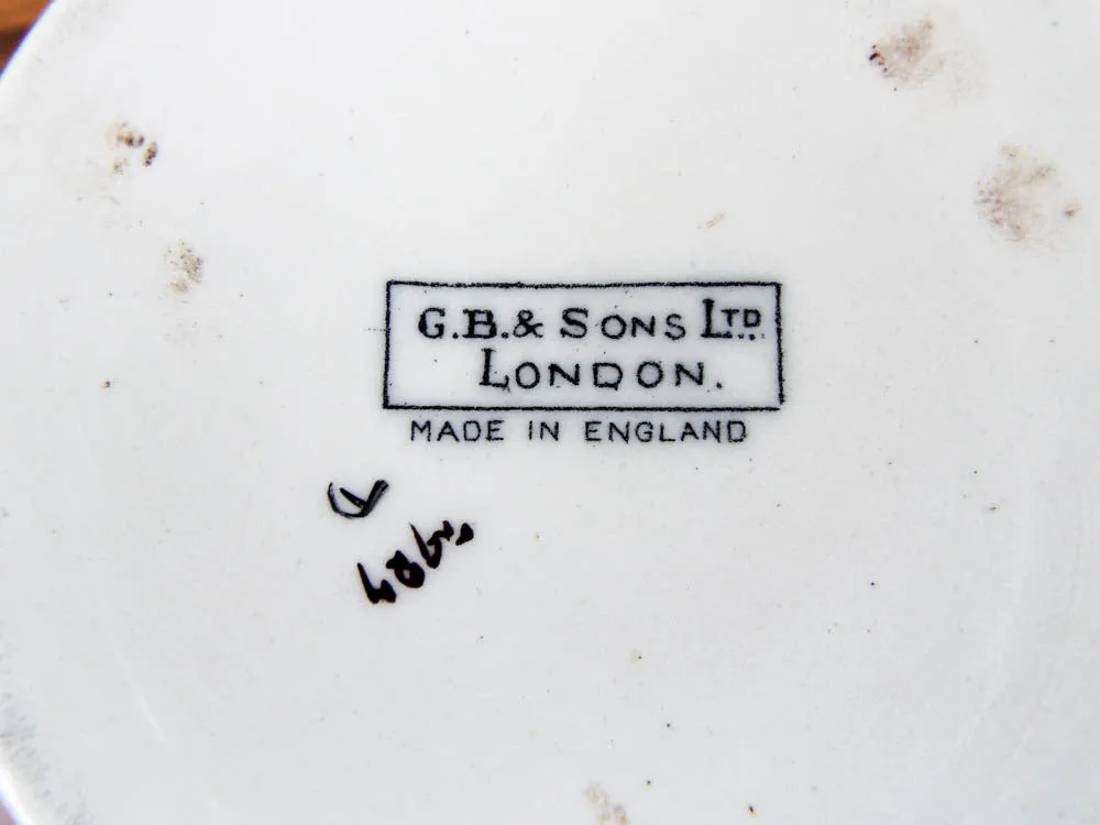 Rare English G B & Sons Ltd Enamel Match Holder