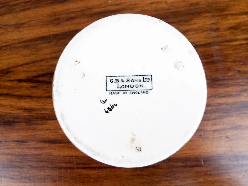 Rare English G B & Sons Ltd Enamel Match Holder