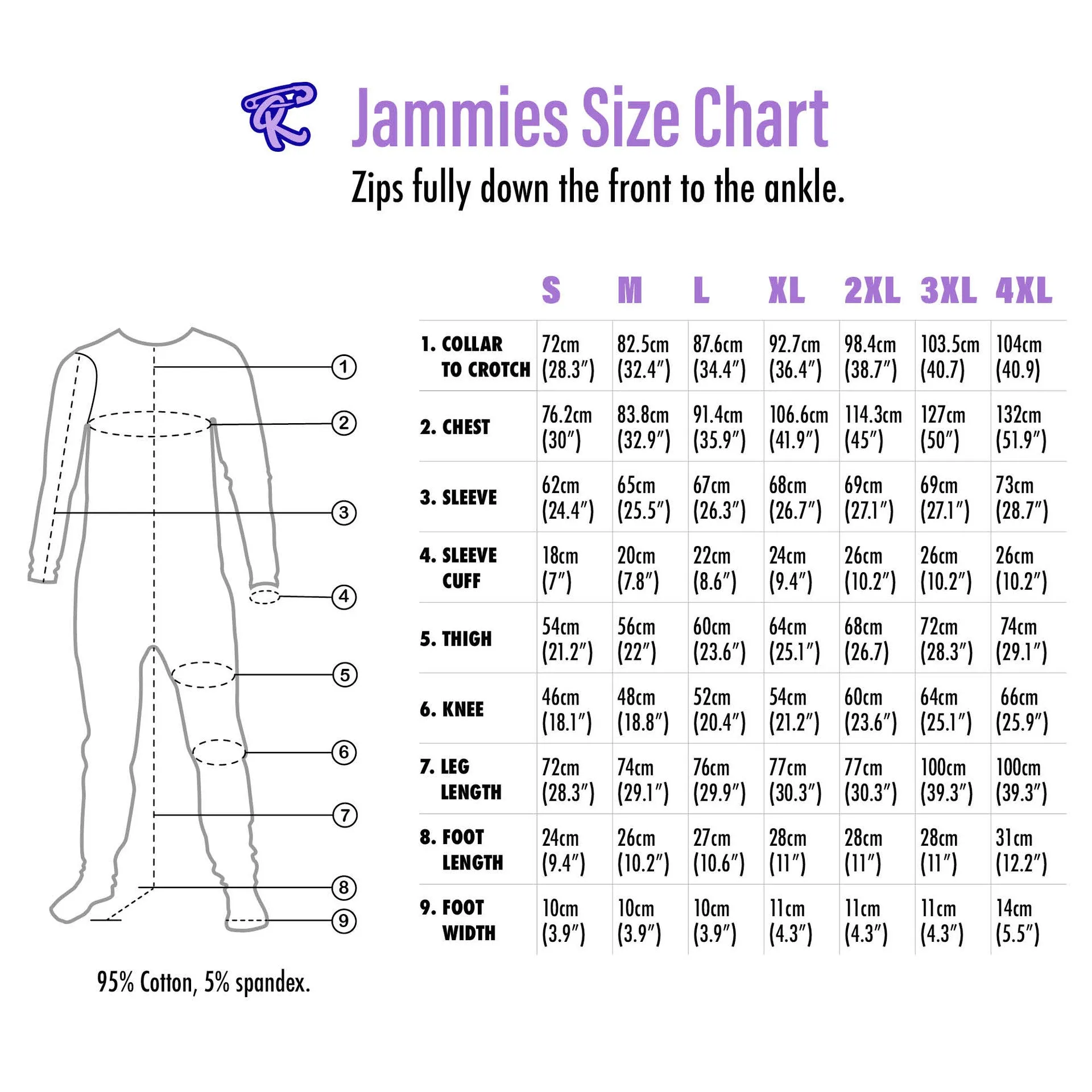Rearz - Critter Caboose Zippered Adult Footed Jammies