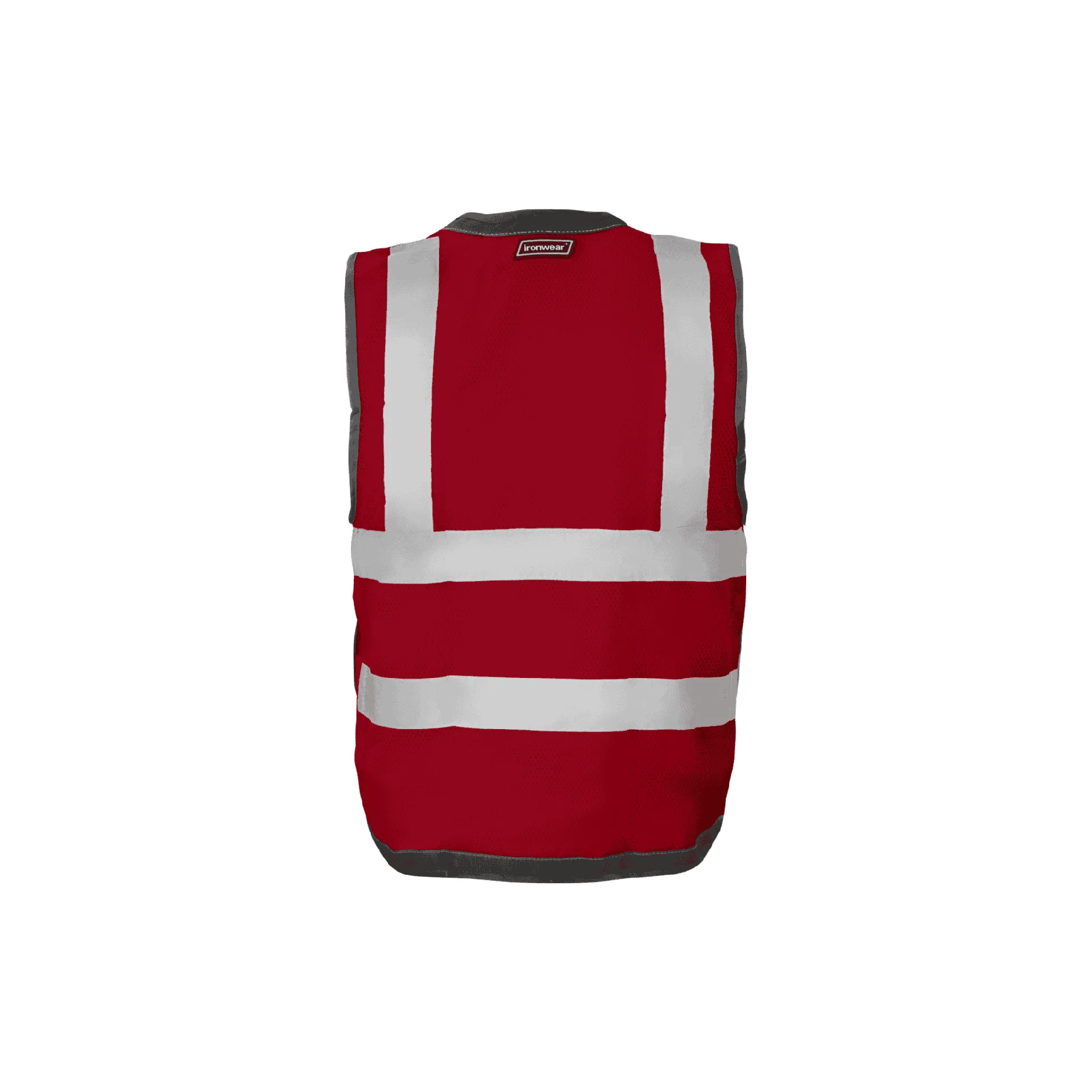 Red Snap Front and Side Closure Vest
