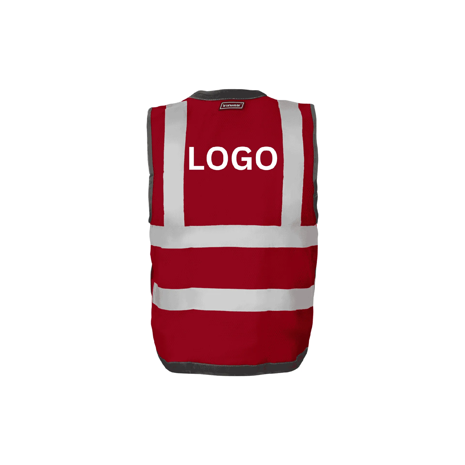 Red Snap Front and Side Closure Vest