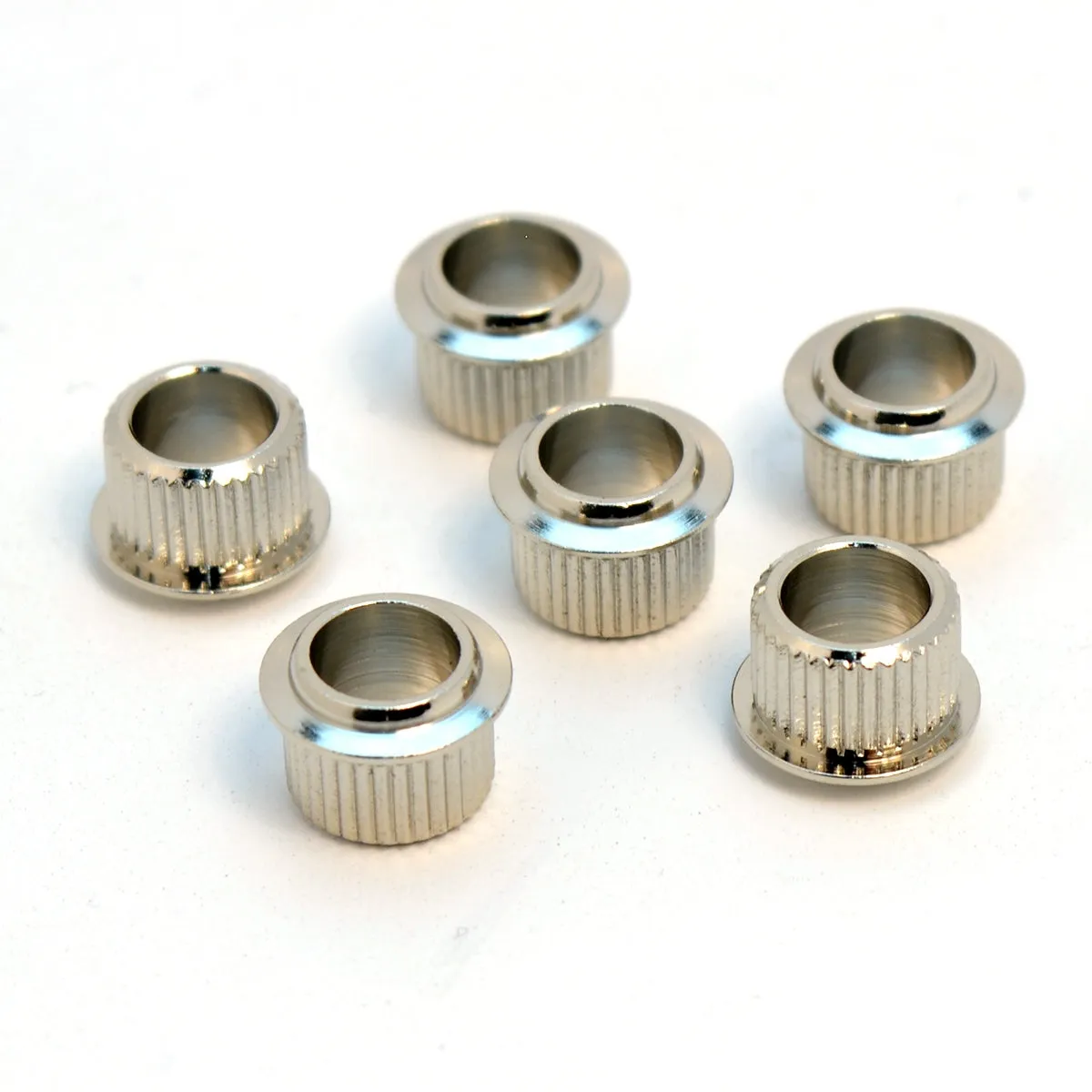 Replacement Bushings for Fender machine heads, Nickel, set of 6