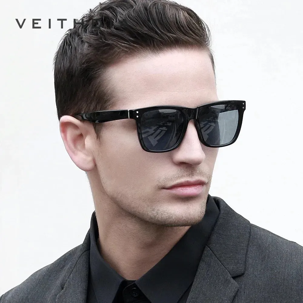 Retro Photochromic Polarized Sunglasses for Men