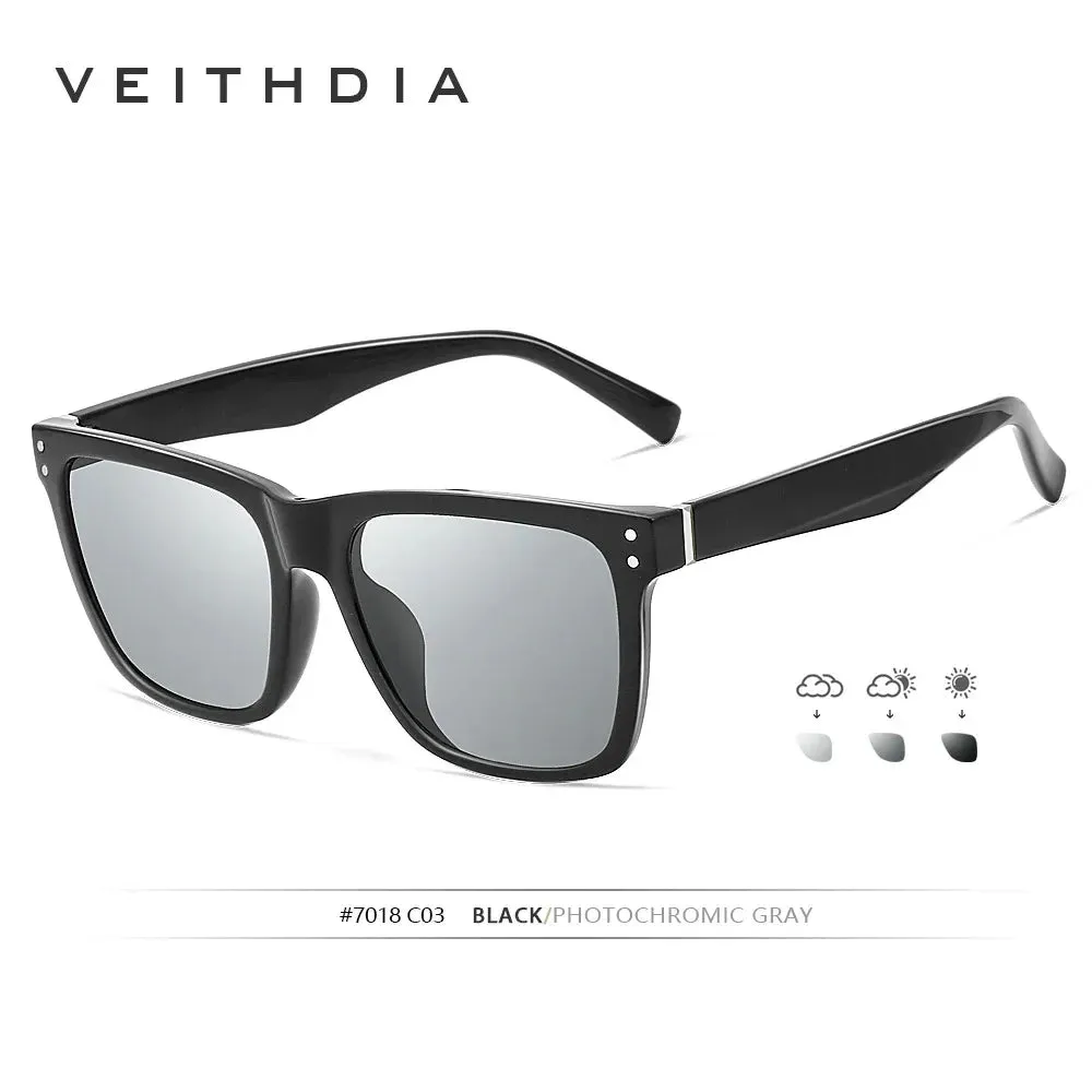 Retro Photochromic Polarized Sunglasses for Men