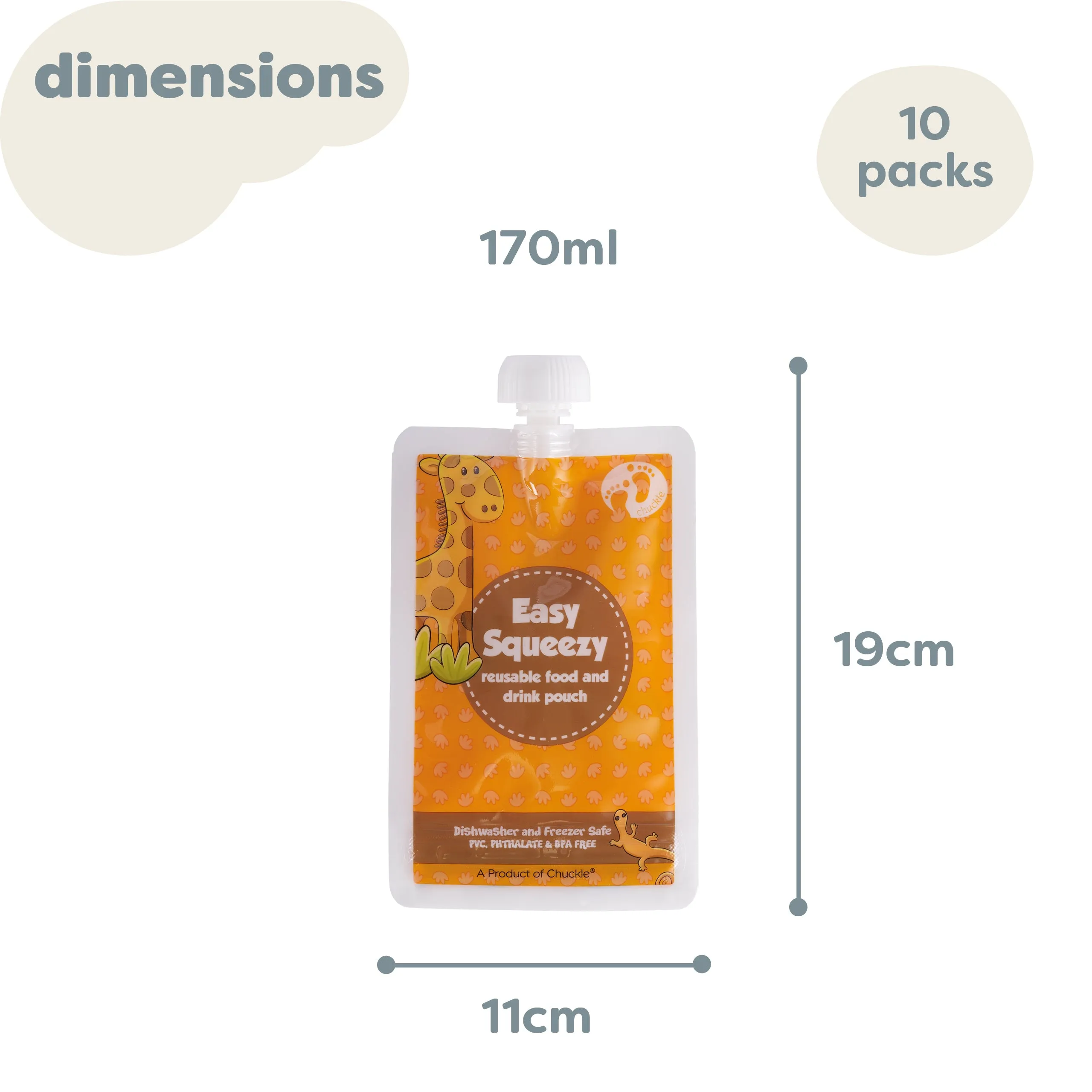 Reusable Baby Food Pouches