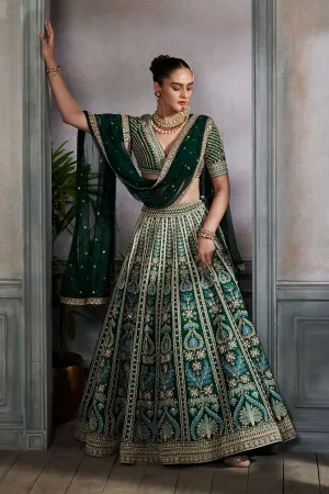 ROOMA LEHENGA SET – GREEN