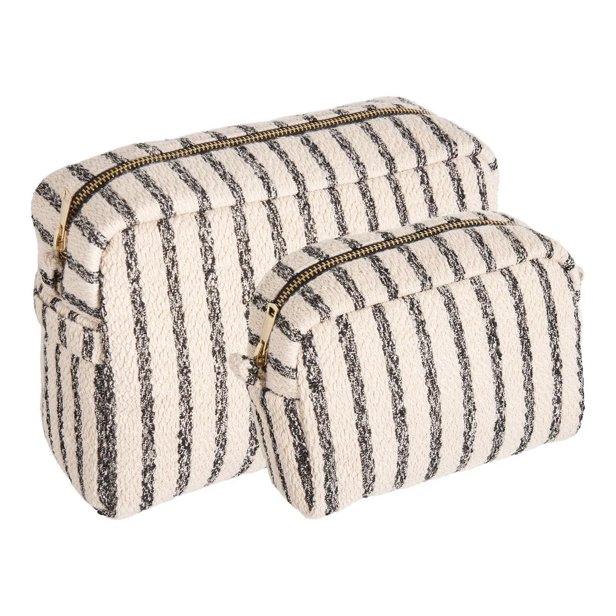 Rootz Toilet Bag Set of 2 - Sand Mix Cosmetic Pouches - Travel Organizer - Compact & Lightweight - 2030cm x 911cm x 1422cm