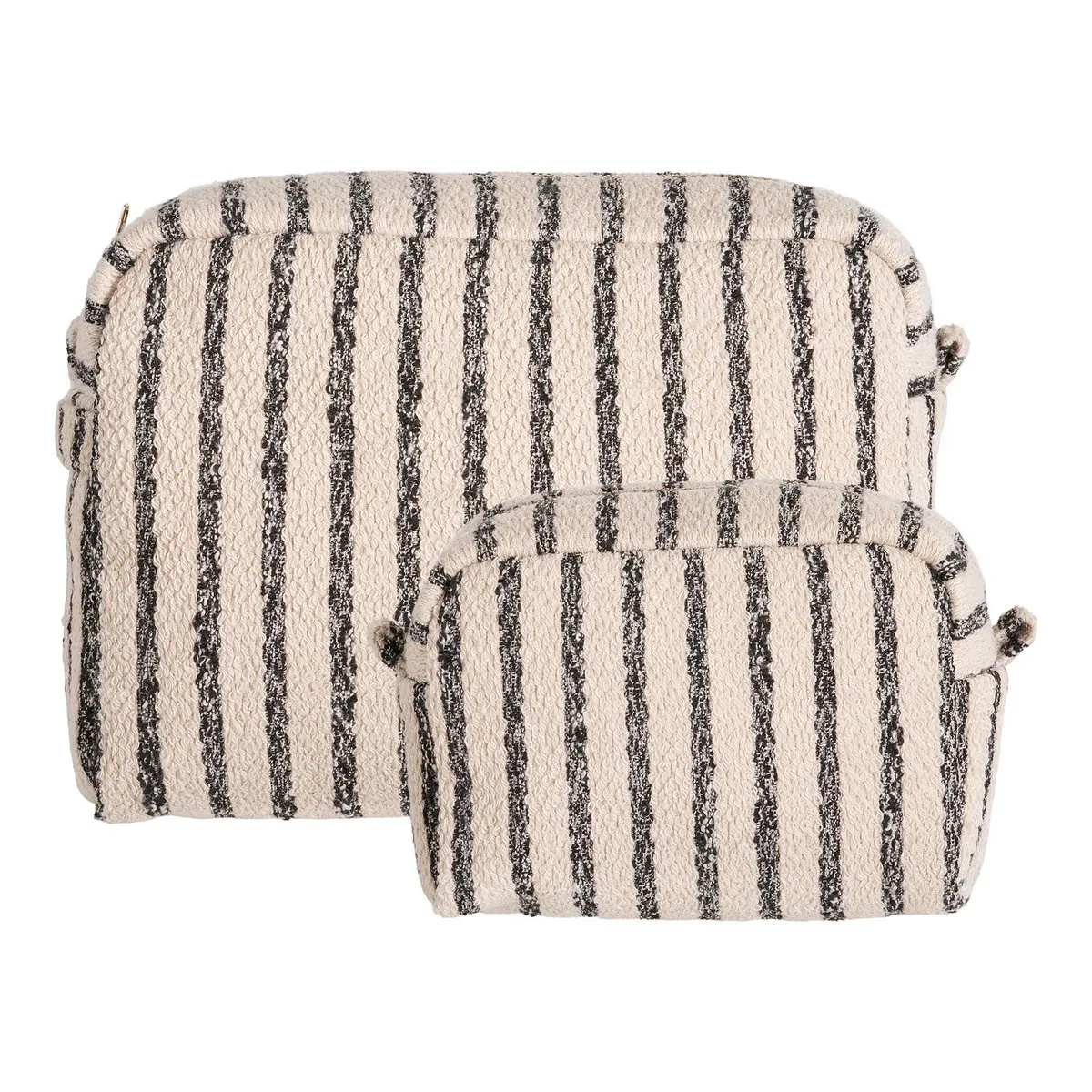 Rootz Toilet Bag Set of 2 - Sand Mix Cosmetic Pouches - Travel Organizer - Compact & Lightweight - 2030cm x 911cm x 1422cm