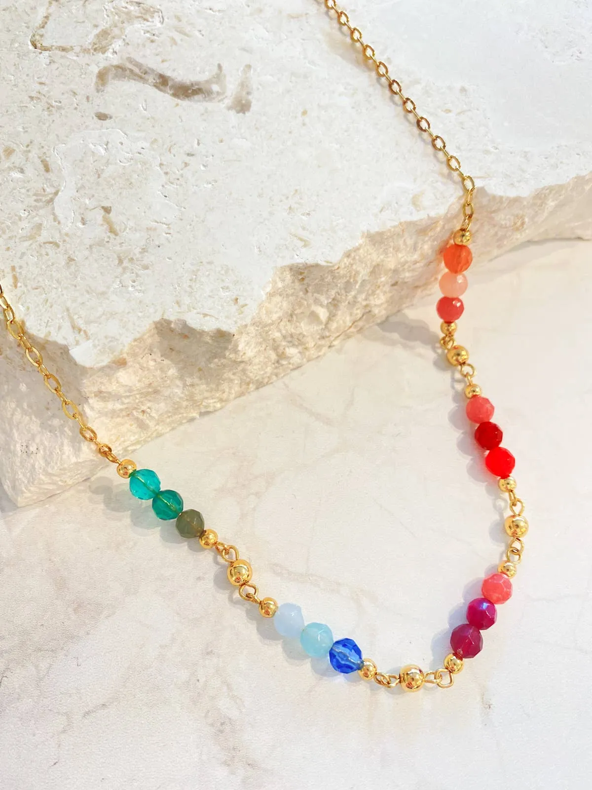 Rye Trio Beads Summer Necklace