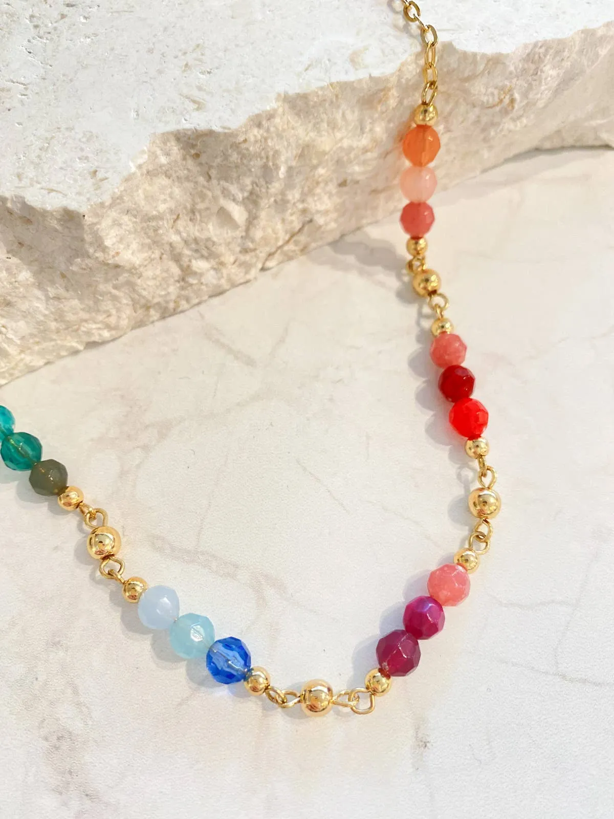 Rye Trio Beads Summer Necklace