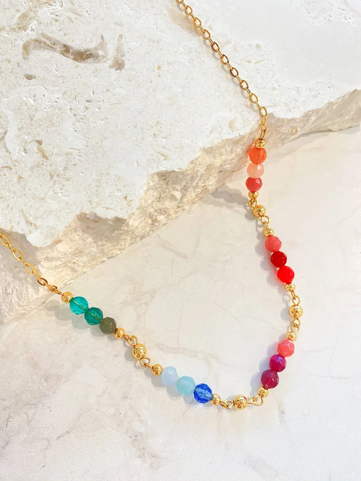 Rye Trio Beads Summer Necklace
