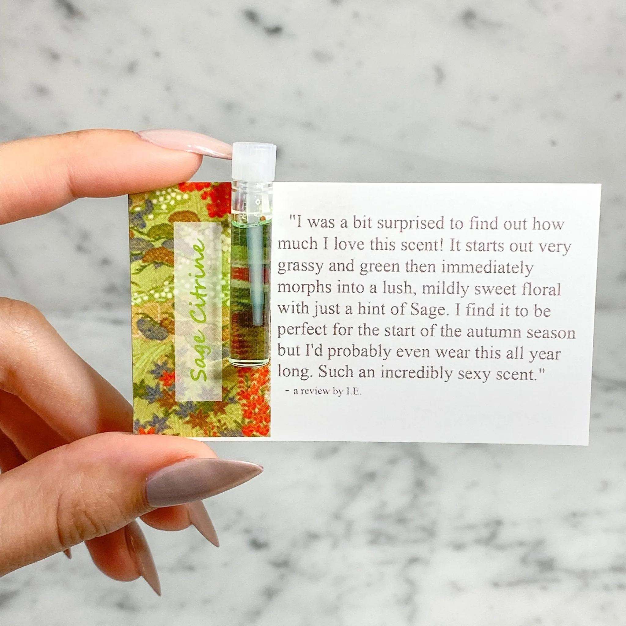 Sage & Citrine Blend Perfume Oil Concentrate Sample by Sage