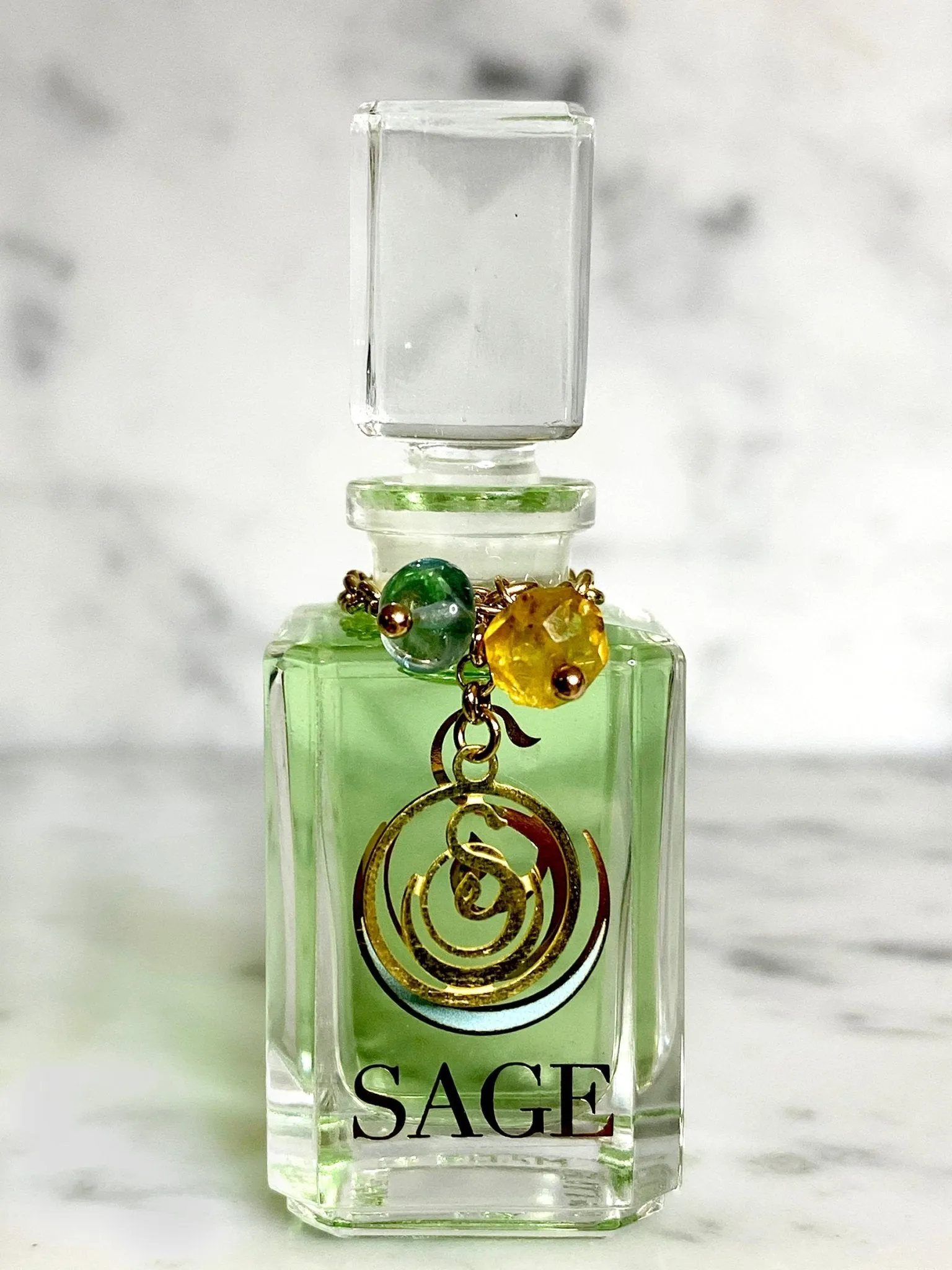 Sage & Citrine Blend Vanity Bottle by Sage, Pure Perfume Oil Concentrate