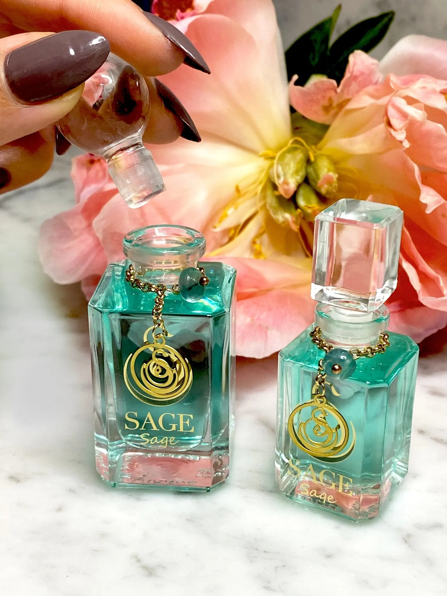 Sage Vanity Bottle by Sage, Pure Perfume Oil Concentrate