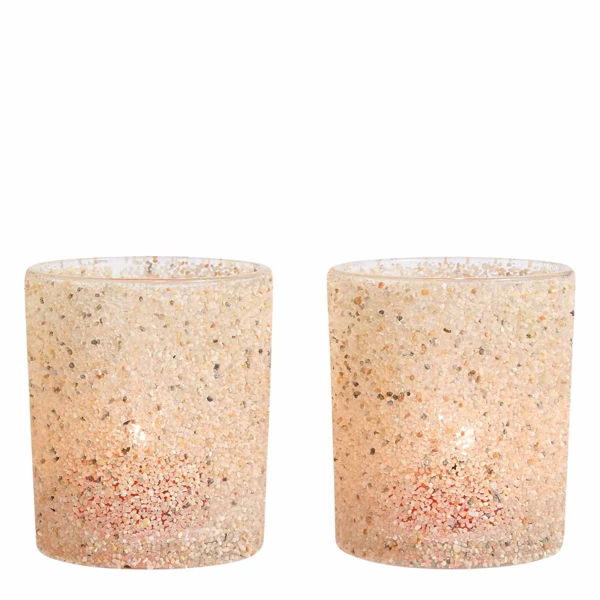 Sand Dune Tealight/Votive Holder Pair