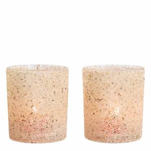 Sand Dune Tealight/Votive Holder Pair