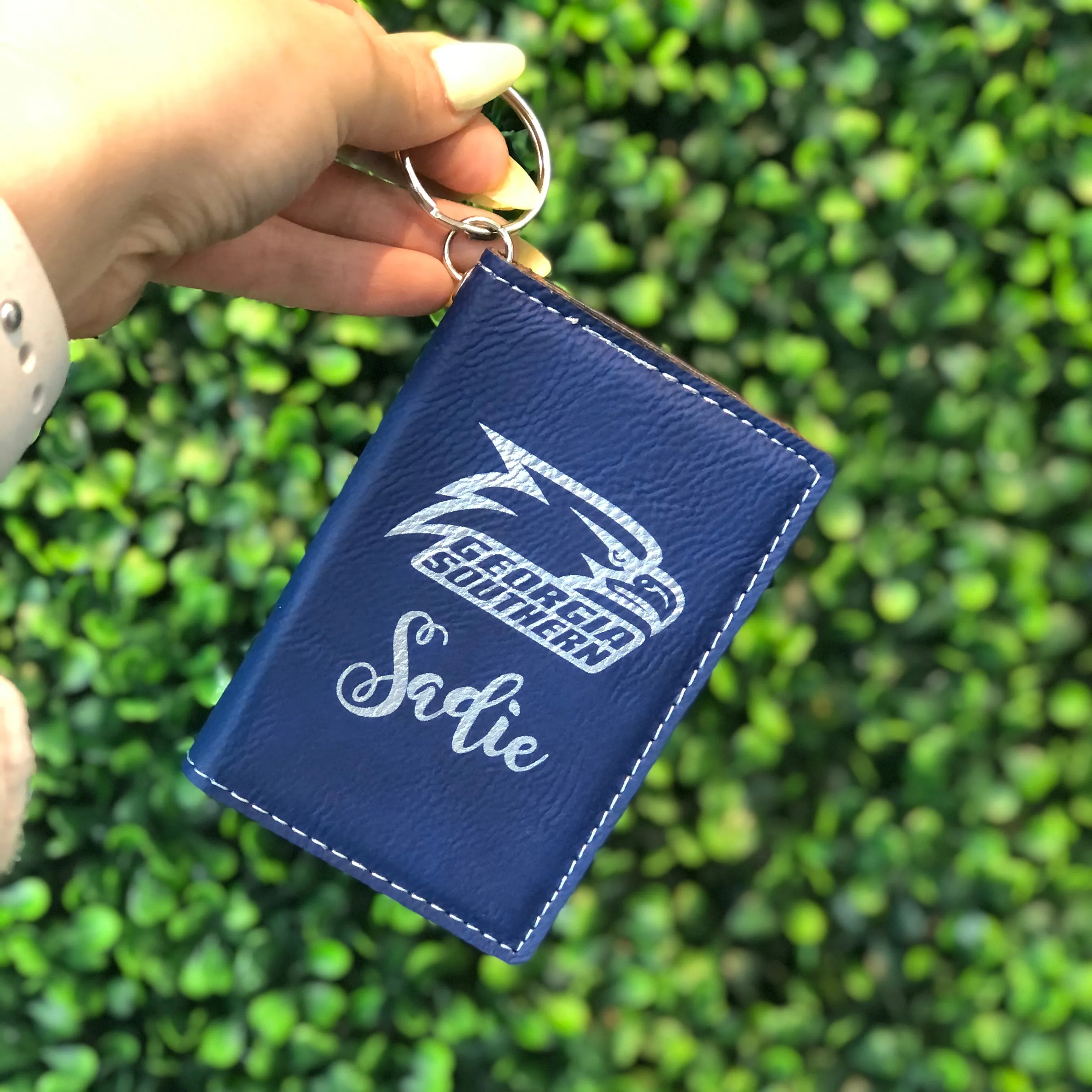 School Logo ID Holder Keychain Wallet